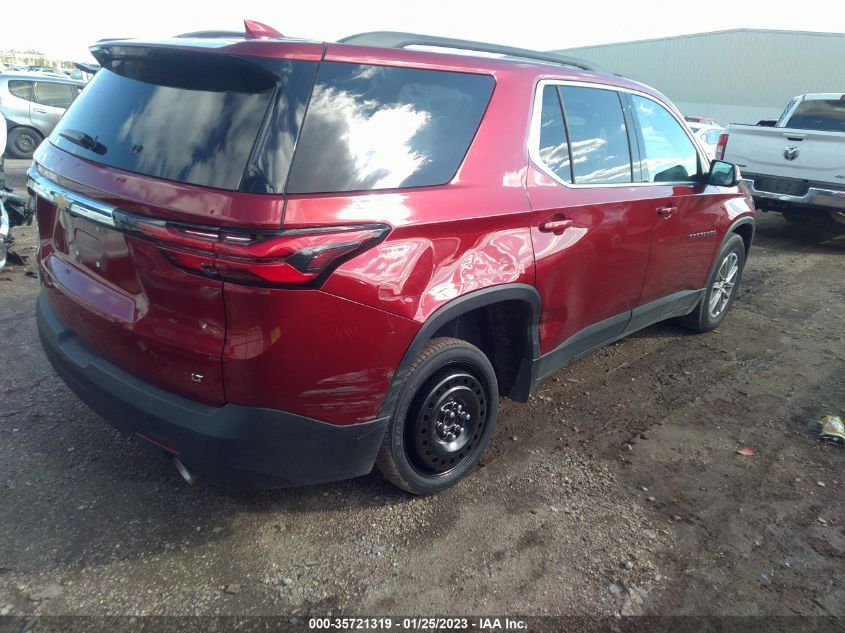 2022 CHEVROLET TRAVERSE LT CLOTH VIN: 1GNERGKW6NJ133473