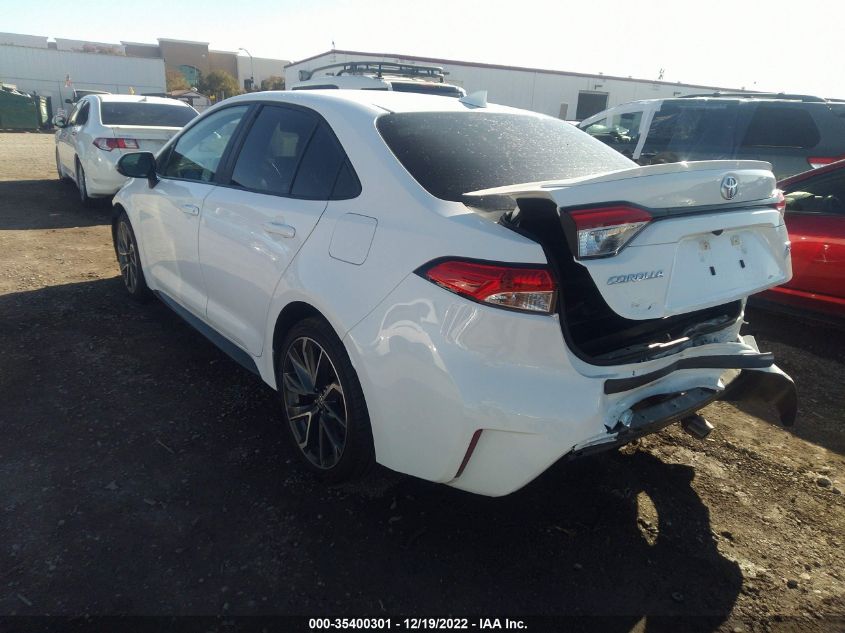 2020 TOYOTA COROLLA SE/NIGHTSHADE VIN: 5YFS4RCE1LP040798