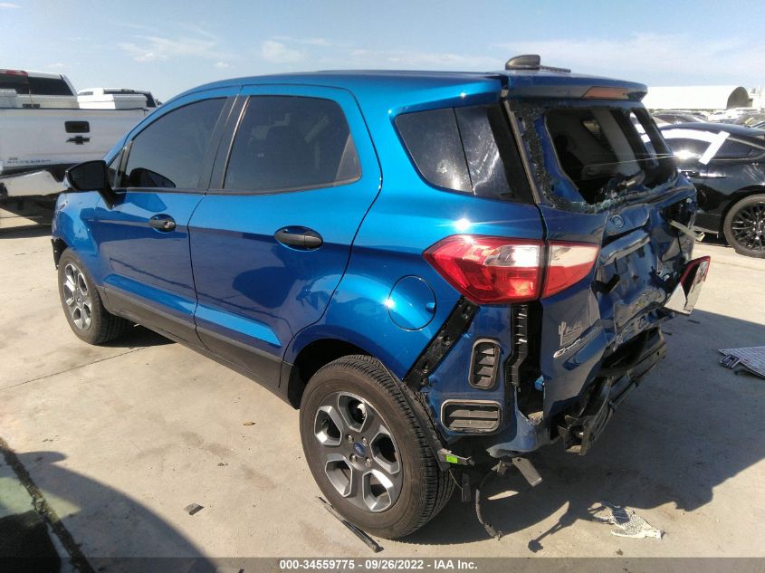 2021 FORD ECOSPORT S VIN: MAJ3S2FEXMC411583