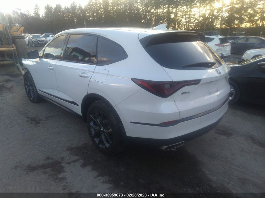 2022 ACURA MDX W/A-SPEC PACKAGE VIN: 5J8YE1H09NL047761