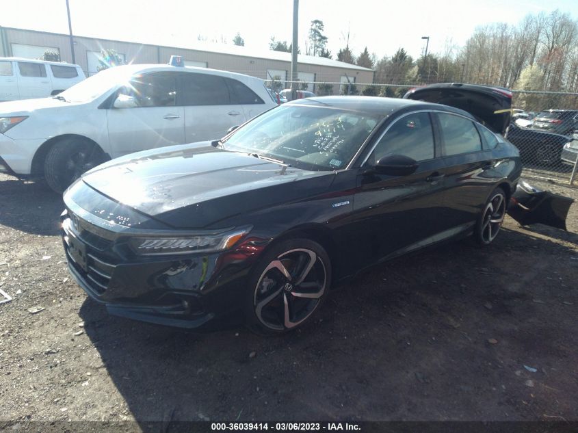 2022 HONDA ACCORD HYBRID SPORT VIN: 1HGCV3F28NA040791