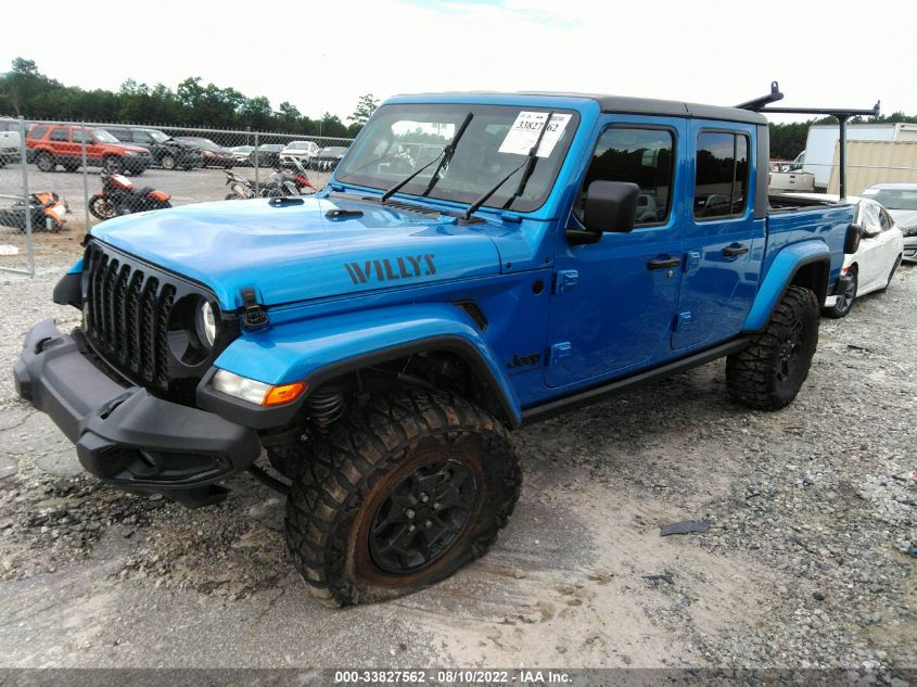 2021 JEEP GLADIATOR WILLYS VIN: 1C6HJTAG6ML556693