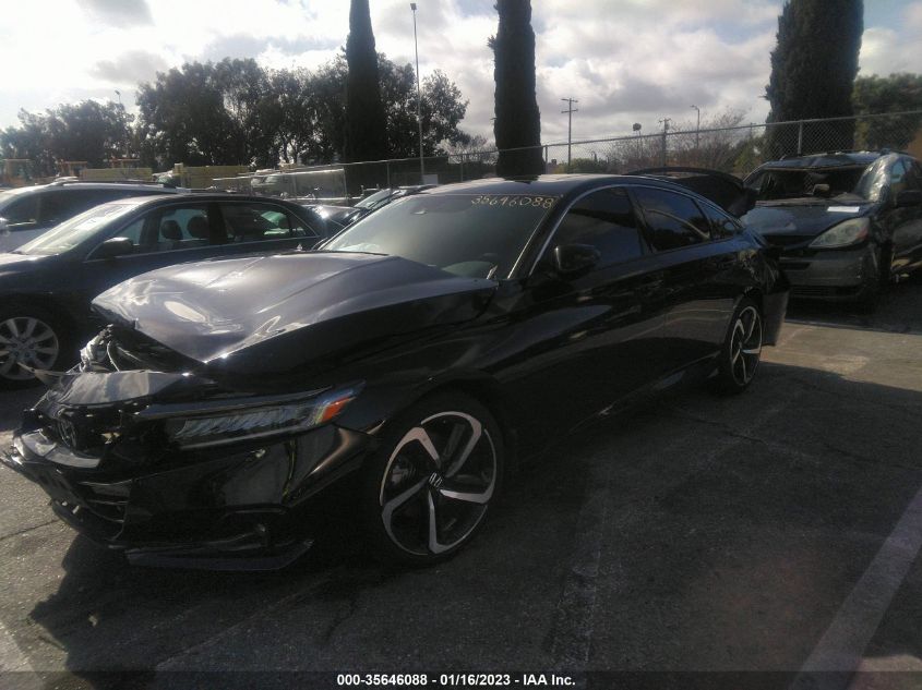 2021 HONDA ACCORD SEDAN SPORT VIN: 1HGCV2F33MA011104
