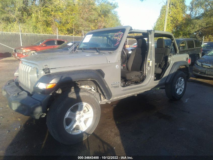 2020 JEEP WRANGLER UNLIMITED SPORT S VIN: 1C4HJXDG4LW266400