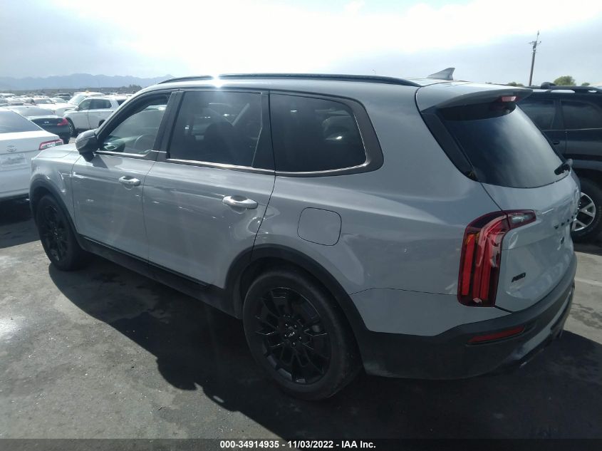 2022 KIA TELLURIDE EX VIN: 5XYP3DHC3NG216292