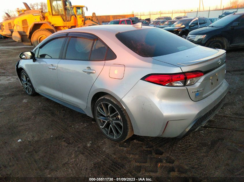 2021 TOYOTA COROLLA SE/NIGHTSHADE/APEX SE VIN: 5YFS4MCE1MP067620