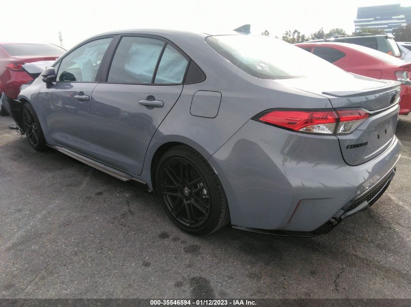 2022 TOYOTA COROLLA SE/SE NIGHTSHADE/APEX SE VIN: 5YFS4MCE5NP119381