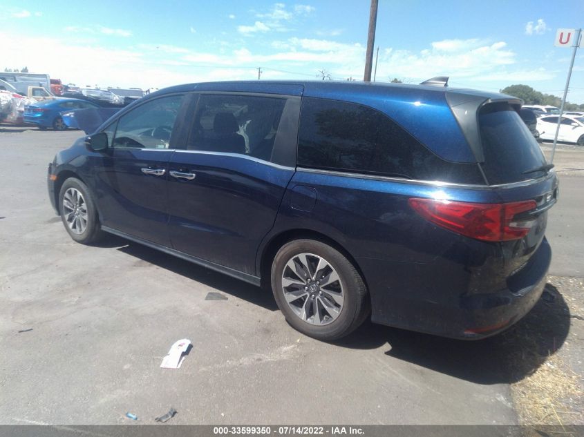 2021 HONDA ODYSSEY EX-L VIN: 5FNRL6H74MB019712