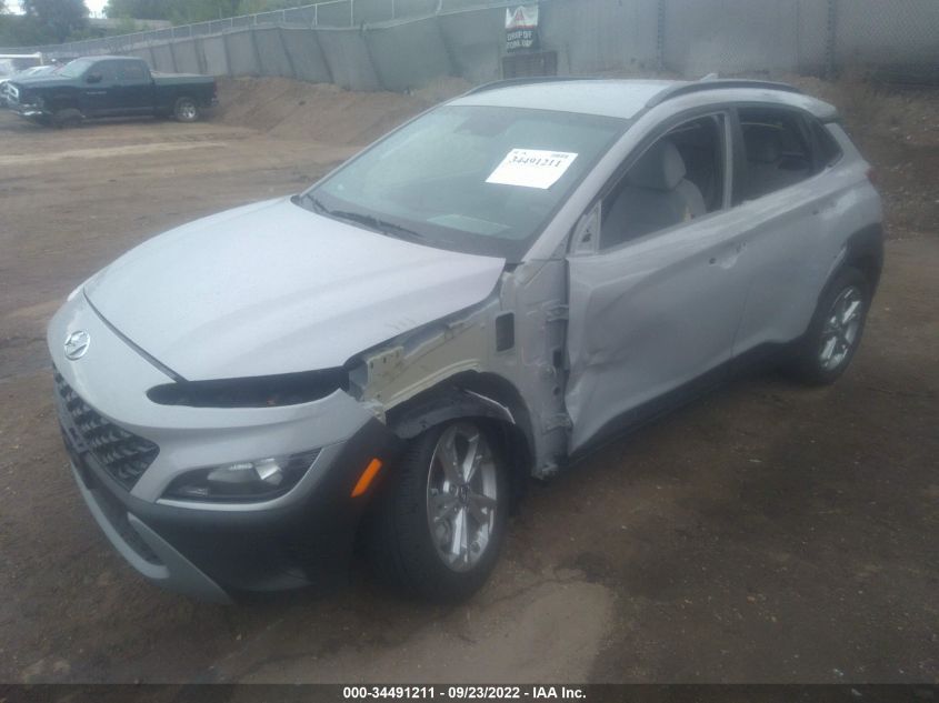 2022 HYUNDAI KONA SEL VIN: KM8K6CAB0NU845841