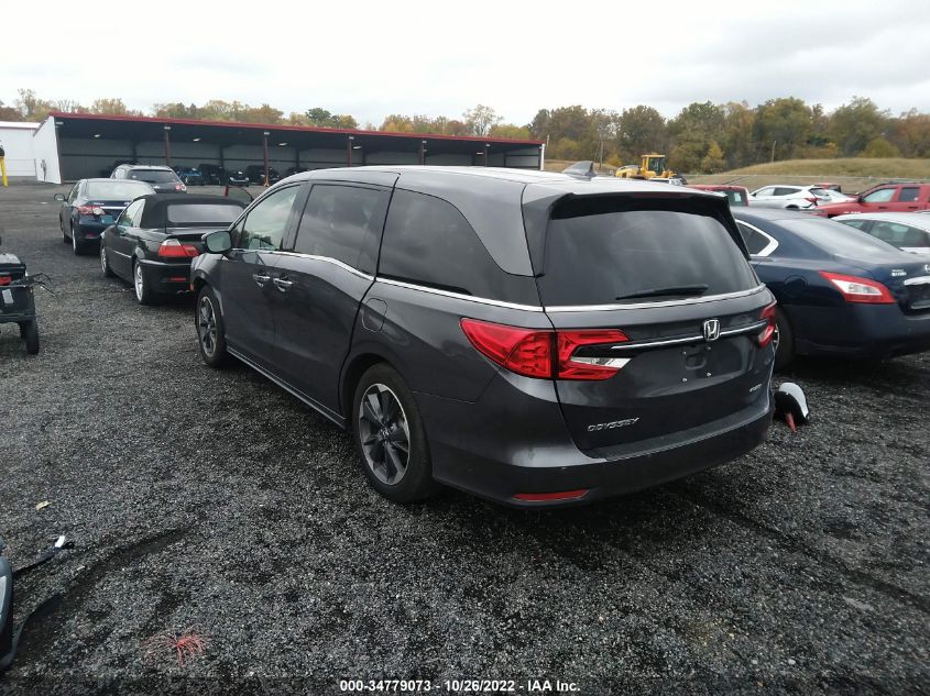 2022 HONDA ODYSSEY ELITE VIN: 5FNRL6H93NB052638