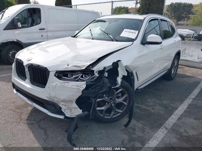 2022 BMW X3 SDRIVE30I VIN: 5UX43DP0XN9N14087