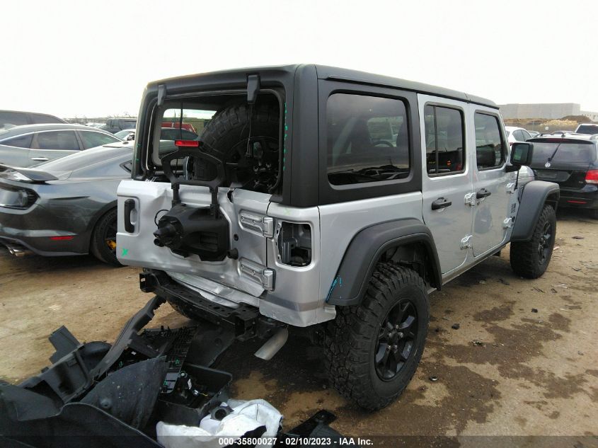 2022 JEEP WRANGLER UNLIMITED SPORT ALTITUDE VIN: 1C4HJXDN4NW177315