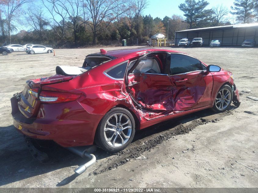 2020 FORD FUSION SEL VIN: 3FA6P0CD3LR104321