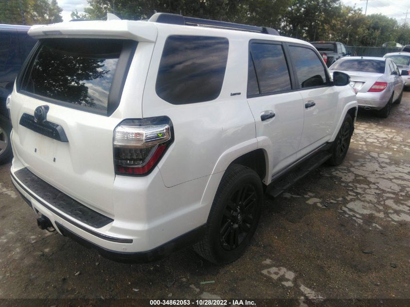 2021 TOYOTA 4RUNNER NIGHTSHADE VIN: JTEJU5JR7M5961718