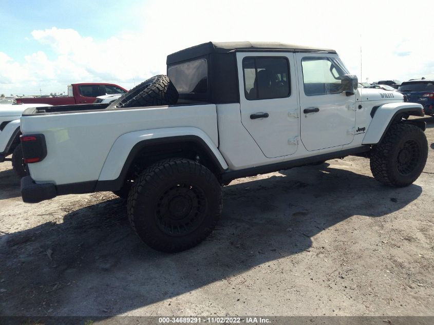 2021 JEEP GLADIATOR WILLYS VIN: 1C6HJTAG6ML614267