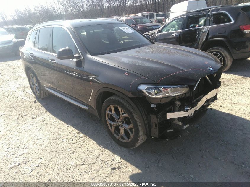 2022 BMW X3 XDRIVE30I VIN: 5UX53DP00N9K46400