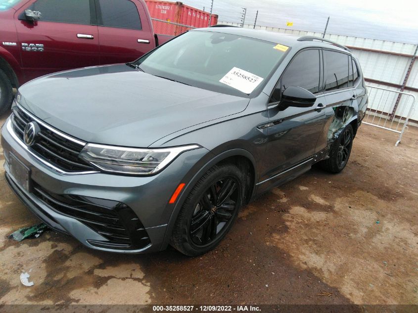 2022 VOLKSWAGEN TIGUAN SE R-LINE BLACK VIN: 3VVCB7AX8NM035029