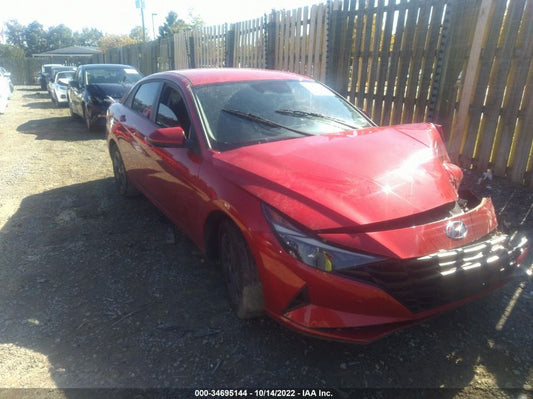 2021 HYUNDAI ELANTRA SEL VIN: 5NPLS4AGXMH007587