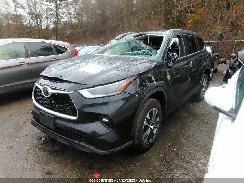2021 TOYOTA HIGHLANDER XLE VIN: 5TDGZRBH9MS074046
