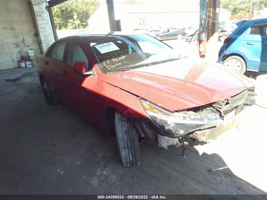 2022 HYUNDAI ELANTRA SEL VIN: KMHLM4AG8NU283876