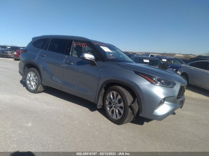 2022 TOYOTA HIGHLANDER LIMITED VIN: 5TDDZRBH6NS216549