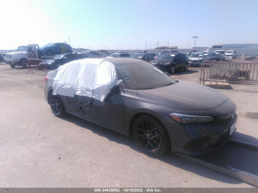 2022 HONDA CIVIC SEDAN SPORT VIN: 2HGFE2F52NH589860