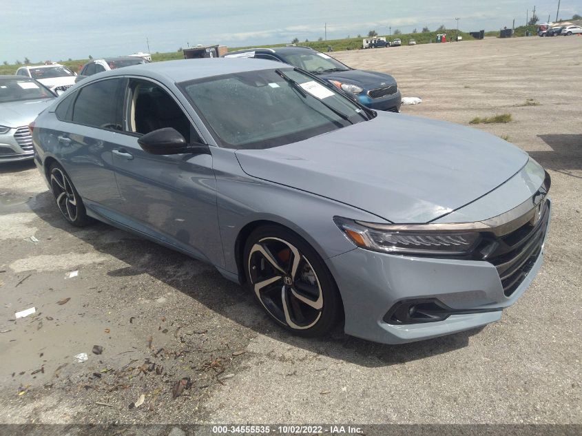 2022 HONDA ACCORD SEDAN SPORT SE VIN: 1HGCV1F44NA049901