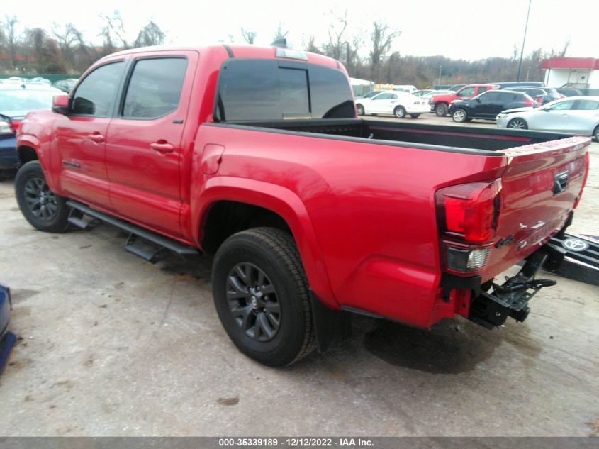 2022 TOYOTA TACOMA 4WD SR/SR5/TRD SPORT VIN: 3TYCZ5AN0NT087711