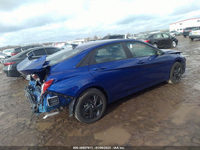 2022 HYUNDAI ELANTRA HYBRID BLUE VIN: KMHLM4AJ0NU032040