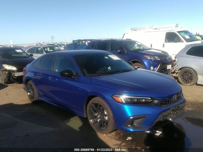2022 HONDA CIVIC SEDAN SPORT VIN: 2HGFE2F59NH532880