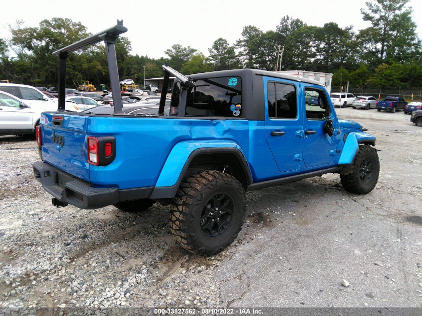 2021 JEEP GLADIATOR WILLYS VIN: 1C6HJTAG6ML556693