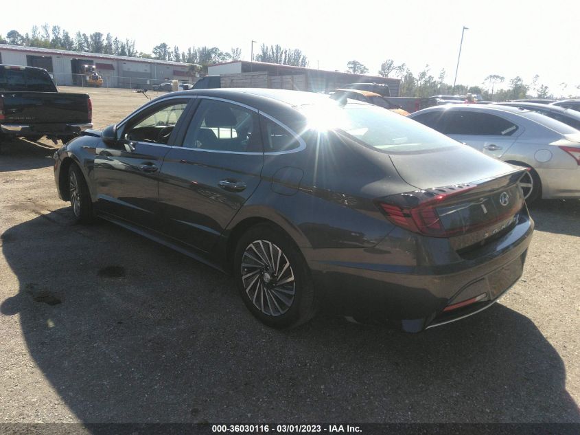 2022 HYUNDAI SONATA HYBRID SEL VIN: KMHL34JJ9NA051710