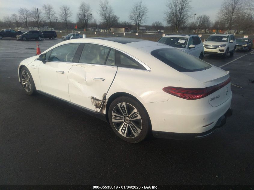2022 MERCEDES-BENZ EQS EQS 450+ VIN: W1KCG2DB8NA007592