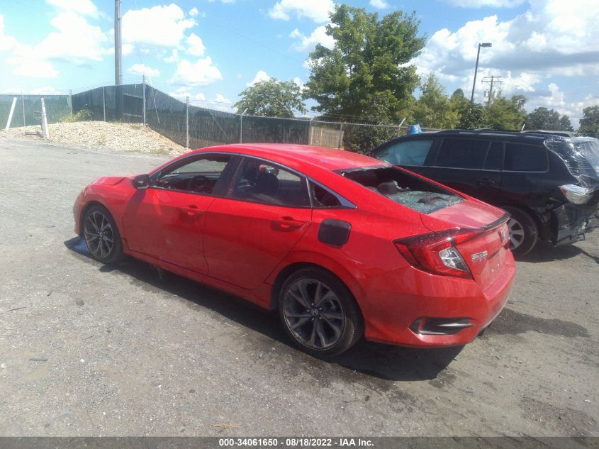 2021 HONDA CIVIC SEDAN SPORT VIN: 2HGFC2F84MH554638