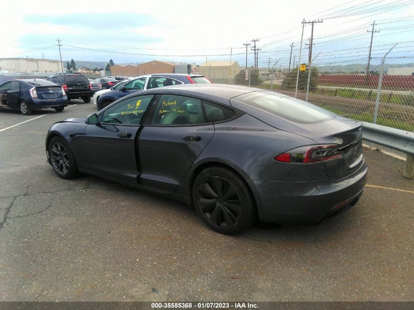 2022 TESLA MODEL S VIN: 5YJSA1E52NF465176