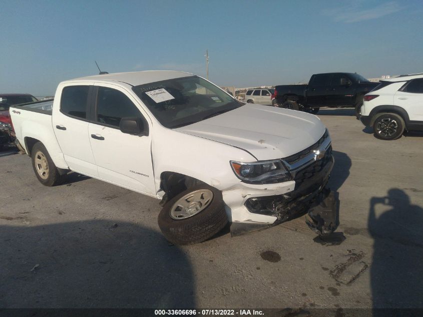 2022 CHEVROLET COLORADO 4WD WORK TRUCK VIN: 1GCGTBEN6N1183718