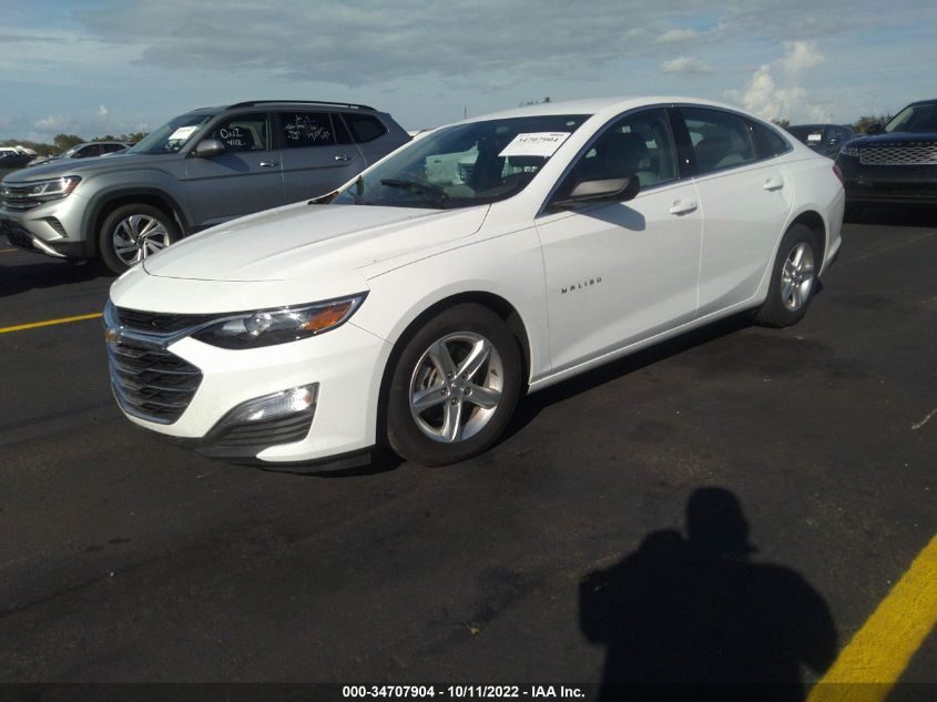2022 CHEVROLET MALIBU LS VIN: 1G1ZB5ST6NF190924