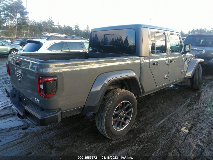 2022 JEEP GLADIATOR OVERLAND VIN: 1C6HJTFG9NL104778