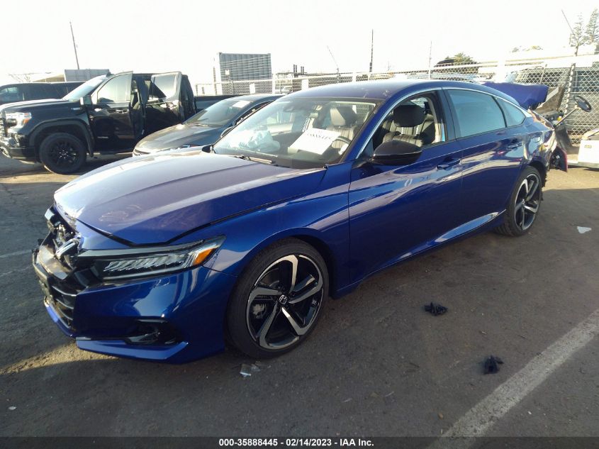 2022 HONDA ACCORD SEDAN SPORT SE VIN: 1HGCV1F48NA097353