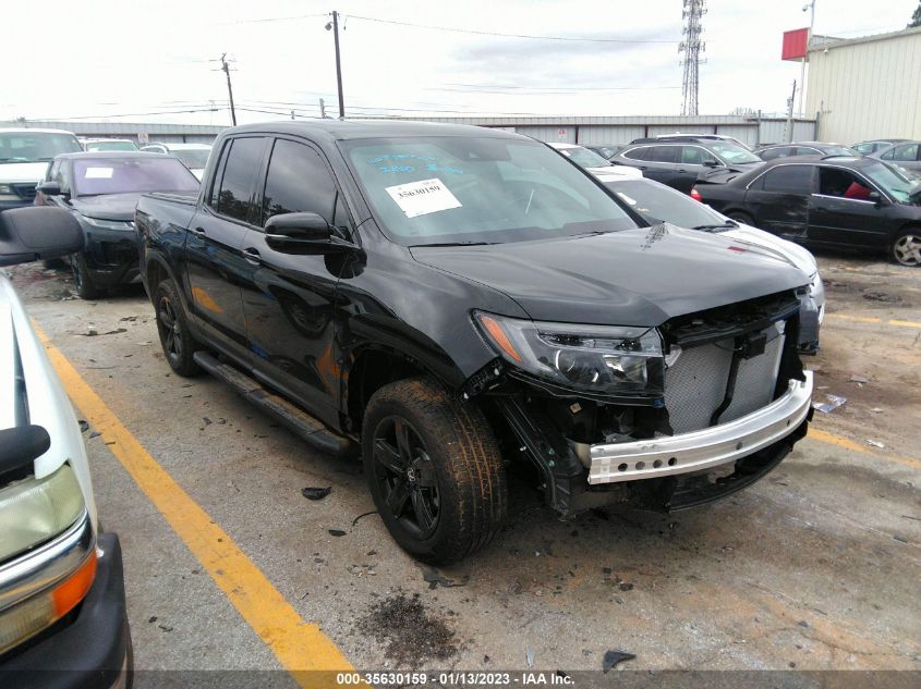 2022 HONDA RIDGELINE BLACK EDITION VIN: 5FPYK3F83NB025289