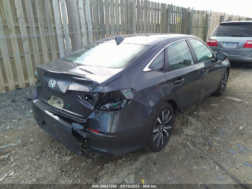 2022 HONDA CIVIC SEDAN EX VIN: 2HGFE1F71NH322592