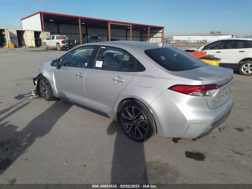 2022 TOYOTA COROLLA SE/SE NIGHTSHADE/APEX SE VIN: 5YFP4MCE0NP116071