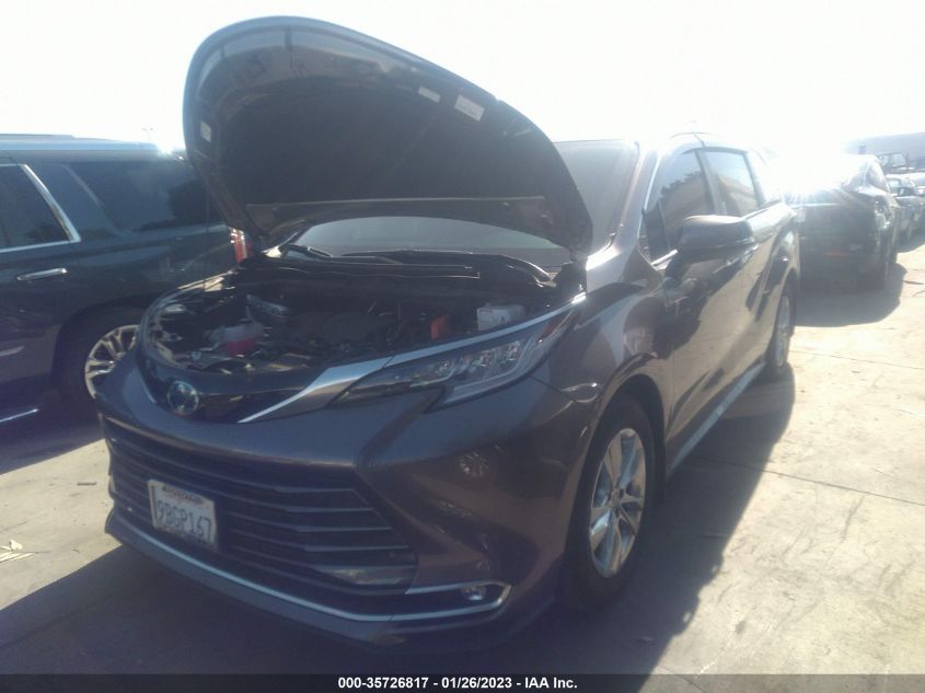 2022 TOYOTA SIENNA LIMITED VIN: 5TDZSKFC0NS061352