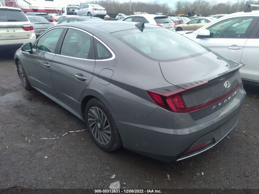 2022 HYUNDAI SONATA HYBRID LIMITED VIN: KMHL54JJ3NA049381