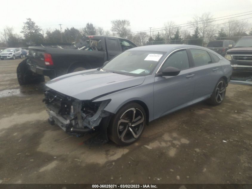 2022 HONDA ACCORD SEDAN SPORT VIN: 1HGCV1F35NA093770