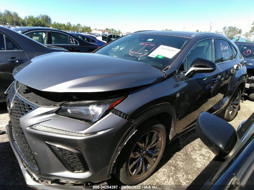 2021 LEXUS NX NX 300 F SPORT VIN: JTJSARBZ9M2181760