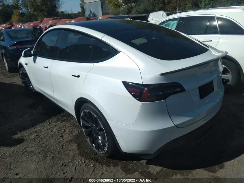 2022 TESLA MODEL Y PERFORMANCE VIN: 7SAYGDEF8NF403979
