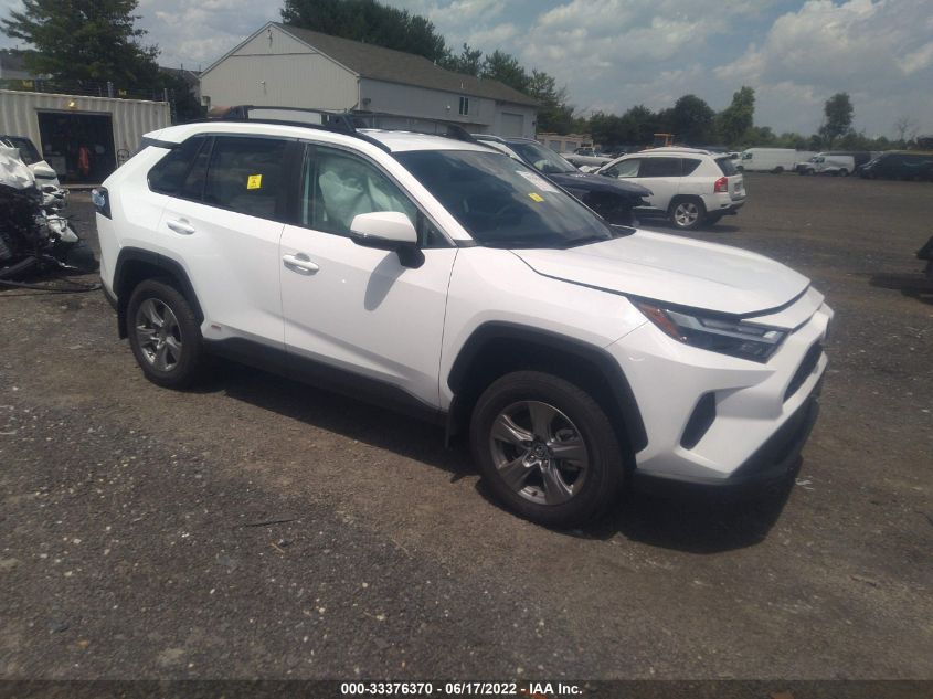 2022 TOYOTA RAV4 HYBRID XLE VIN: 4T3RWRFV2NU059518