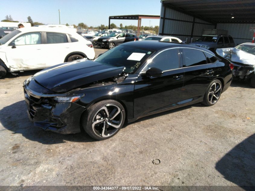 2022 HONDA ACCORD SEDAN SPORT SE VIN: 1HGCV1F41NA000056