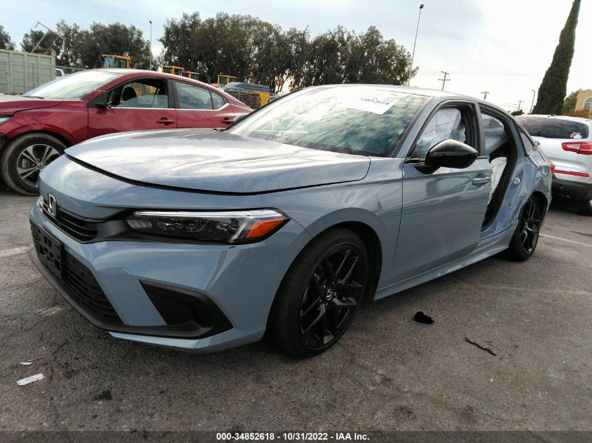 2022 HONDA CIVIC SEDAN SPORT VIN: 2HGFE2F55NH509659